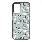 Türkiz aranyos rajzolt kutya mintás Xiaomi Redmi 10 / Redmi 10 (2022) tok