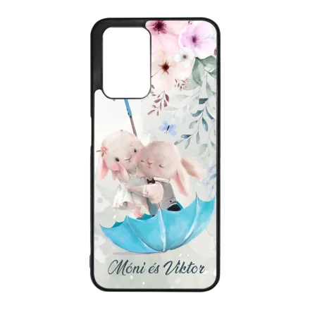 Neves cukisagok kollekcio Esernyos nyuszi szerelem Xiaomi Redmi 10 / Redmi 10 (2022) tok