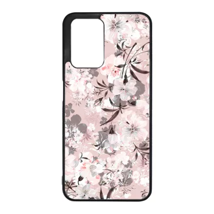 Puderpink tavaszi viragos Xiaomi Redmi 10 / Redmi 10 (2022) tok