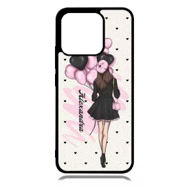 Kérd a Neveddel - Ballon Girl - Pink szerelem valentin napi Xiaomi Redmi 10A tok