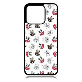 Cuki kávé és kutya mintás Xiaomi Redmi 10A tok