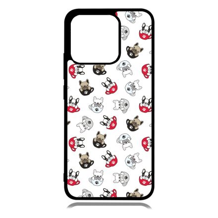 Cuki kávé és kutya mintás Xiaomi Redmi 10A tok