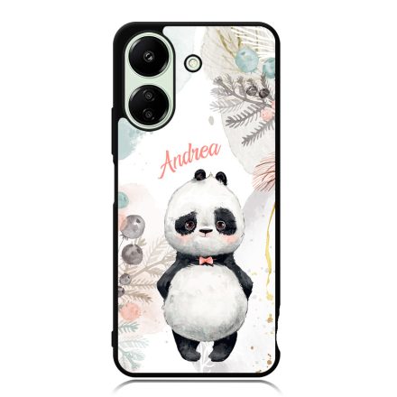 Édes kis Panda - Téli mintás Xiaomi Redmi 13C 4G tok