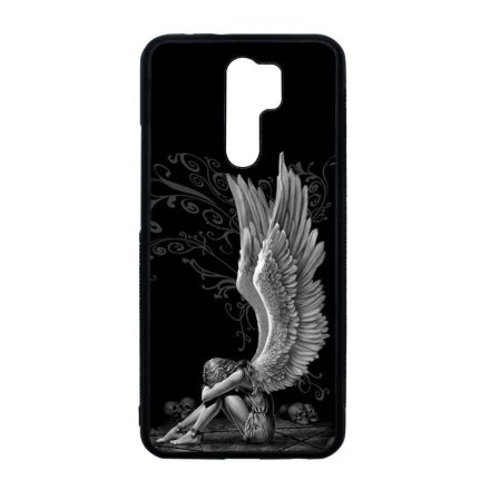 angyal angyalos fekete bukott Xiaomi Redmi 9 fekete tok
