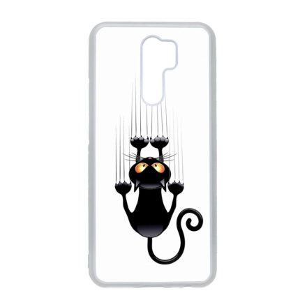 kapaszkodó macska macskás cica cicás Xiaomi Redmi 9 átlátszó tok