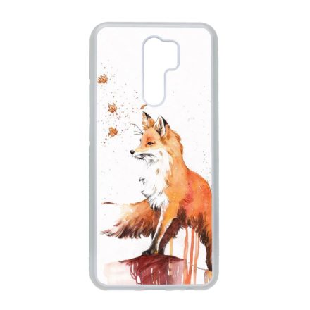 róka rókás fox Xiaomi Redmi 9 átlátszó tok