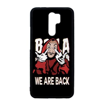 We are back - A Nagy Pénzrablás - la casa de papel Xiaomi Redmi 9 fekete tok