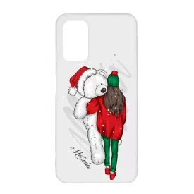 Kérd a neveddel - Lány & Maci - csajos karácsony Xiaomi Redmi 9T tok