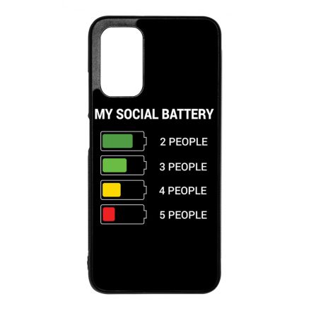 Social battery Antisocial Antiszocialis Meno Trendi Xiaomi Redmi 9T tok
