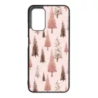 Rózsaszín karácsonyi fenyőfa mintás Xiaomi Redmi 9T tok