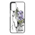 Rajzolt virágos lovas Xiaomi Redmi 9T tok