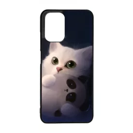 cica cicás macska macskás panda pandás Xiaomi Redmi Note 10 tok