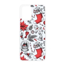 téli karácsonyi mintás textúra Xiaomi Redmi Note 10 tok