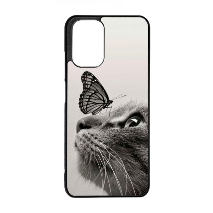 Cica és Pillangó - macskás Xiaomi Redmi Note 10 tok