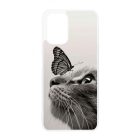 Cica és Pillangó - macskás Xiaomi Redmi Note 10 tok
