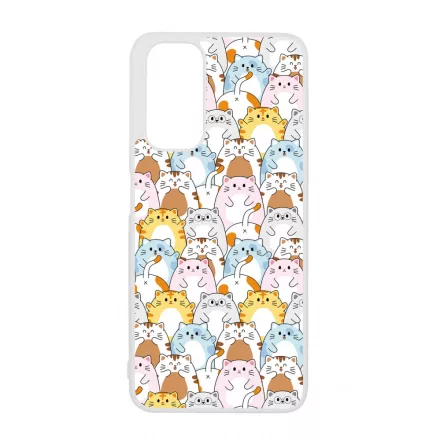 Tündéri Kawaii cica mintás Xiaomi Redmi Note 11 tok