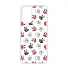 Cuki kávé és kutya mintás Xiaomi Redmi Note 11 tok