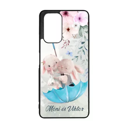 Neves cukisagok kollekcio Esernyos nyuszi szerelem Xiaomi Redmi Note 11 tok