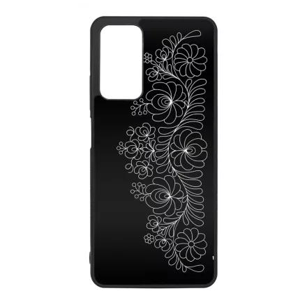 Elegant Matyó - Black magyar mintás hungarian folk Xiaomi Redmi Note 11 Pro/11 Pro 5G tok