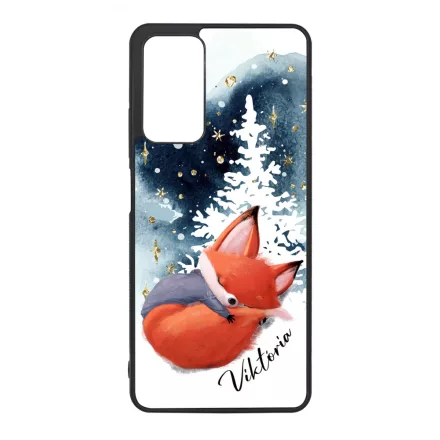 Tündéri róka - Téli mintás Xiaomi Redmi Note 11 Pro/11 Pro 5G tok