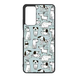 Türkiz aranyos rajzolt kutya mintás Xiaomi Redmi Note 11 Pro/11 Pro 5G tok