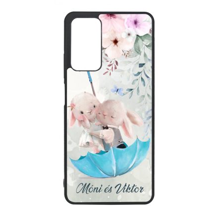 Neves cukisagok kollekcio Esernyos nyuszi szerelem Xiaomi Redmi Note 11 Pro/11 Pro 5G tok