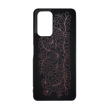 Elegáns Matyó - Rosegold magyar mintás hungarian folk Xiaomi Redmi Note 12 5G tok