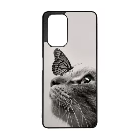 Cica és Pillangó - macskás Xiaomi Redmi Note 12 5G tok