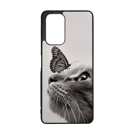 Cica és Pillangó - macskás Xiaomi Redmi Note 12 5G tok