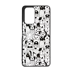 Aranyos kutya mintás Xiaomi Redmi Note 12 5G tok