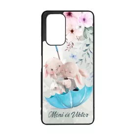 Neves cukisagok kollekcio Esernyos nyuszi szerelem Xiaomi Redmi Note 12 5G tok