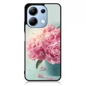 virágos tavaszi vintage rózsaszín rózsás Xiaomi Redmi Note 13 4G tok