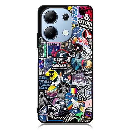 NASA matricabomba astronaut űrhajós stickerbomb Xiaomi Redmi Note 13 4G tok