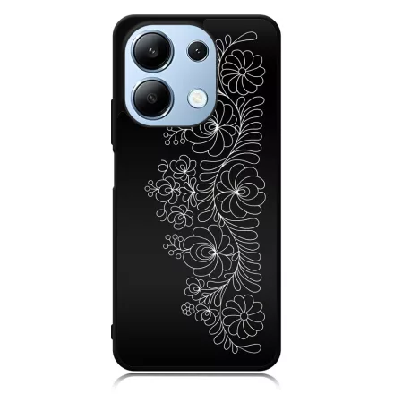 Elegant Matyó - Black magyar mintás hungarian folk Xiaomi Redmi Note 13 4G tok
