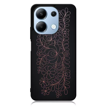 Elegáns Matyó - Rosegold magyar mintás hungarian folk Xiaomi Redmi Note 13 4G tok