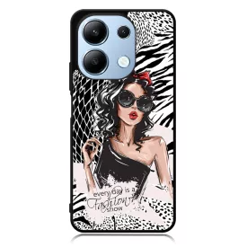 Fashion Show Girl Wild Beauty Csajos Allat mintas Xiaomi Redmi Note 13 4G tok