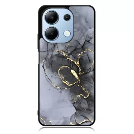 Golden Black marvanyos marvany mintas hatás Xiaomi Redmi Note 13 4G tok