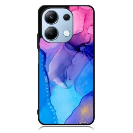 Blue Pink Gradient Ink kek rozsaszin marvanyos Xiaomi Redmi Note 13 4G tok