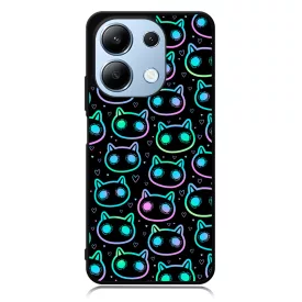 Halloween Macskak - Blue Xiaomi Redmi Note 13 4G tok