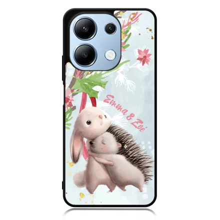 Nyuszi és Süni - Téli mintás Xiaomi Redmi Note 13 4G tok