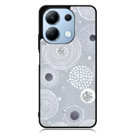 Gyönyörűséges Ezüstös téli mintás Xiaomi Redmi Note 13 4G tok