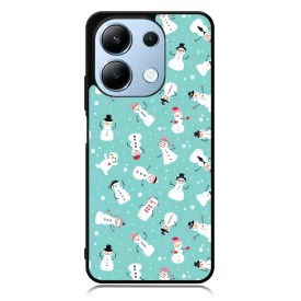 Cuki hóember mintás - Téli mintás Xiaomi Redmi Note 13 4G tok