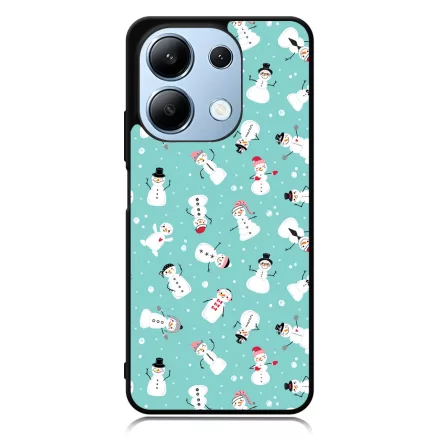 Cuki hóember mintás - Téli mintás Xiaomi Redmi Note 13 4G tok