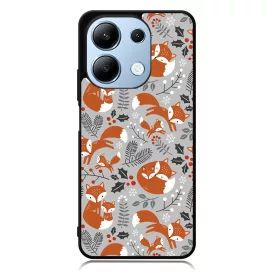 Szépséges téli róka mintás Xiaomi Redmi Note 13 4G tok