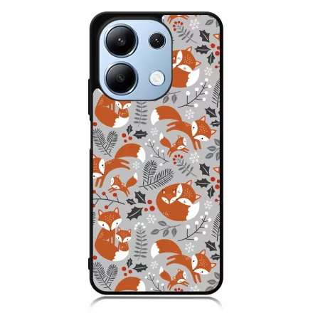 Szépséges téli róka mintás Xiaomi Redmi Note 13 4G tok
