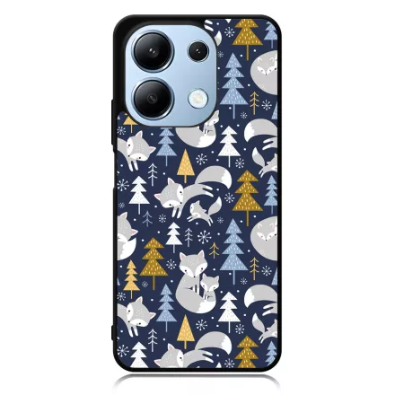 Tündéri Karácsonyi róka mintás Xiaomi Redmi Note 13 4G tok