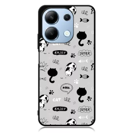 Mrrr Cuki Cica mintás Xiaomi Redmi Note 13 4G tok