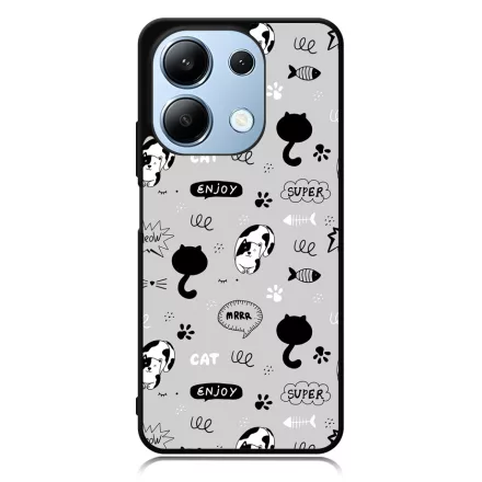 Mrrr Cuki Cica mintás Xiaomi Redmi Note 13 4G tok