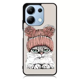 Cuki sapkás cica Xiaomi Redmi Note 13 4G tok