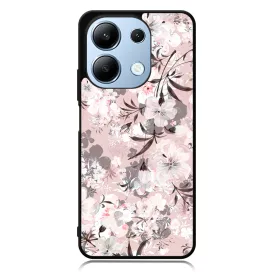 Puderpink tavaszi viragos Xiaomi Redmi Note 13 4G tok